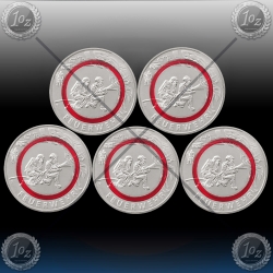 5 x 10 EVRO NEMČIJA 2023 / ADFGJ (GASILCI) UNC